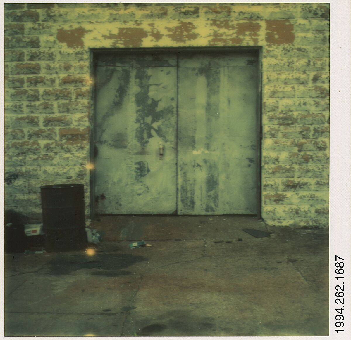 [Door], Walker Evans (American, St. Louis, Missouri 1903–1975 New Haven, Connecticut), Instant internal dye diffusion transfer print (Polaroid SX-70) 