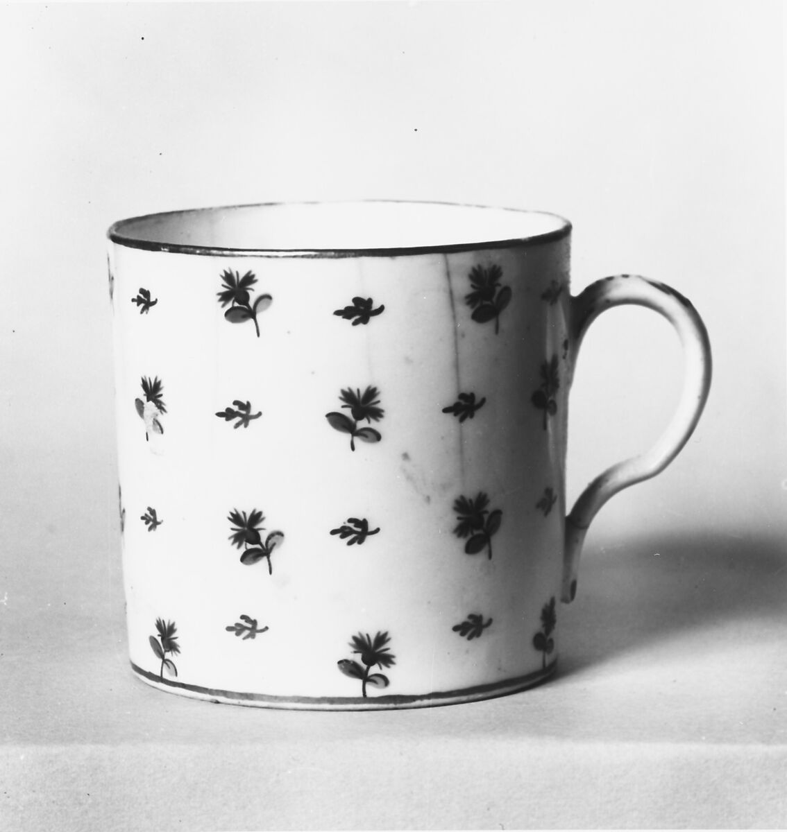 Cup and Saucer, Porcelain, French, possibly