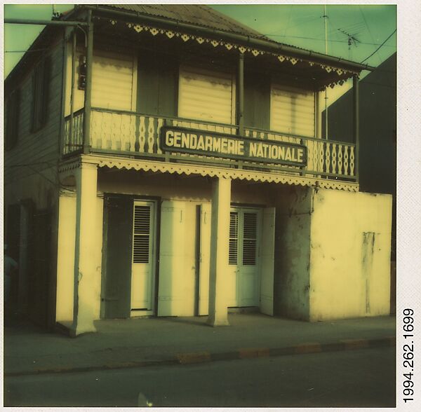 [Gendarmerie Nationale, St. Martin's, French West Indies], Walker Evans (American, St. Louis, Missouri 1903–1975 New Haven, Connecticut), Instant internal dye diffusion transfer print (Polaroid SX-70) 
