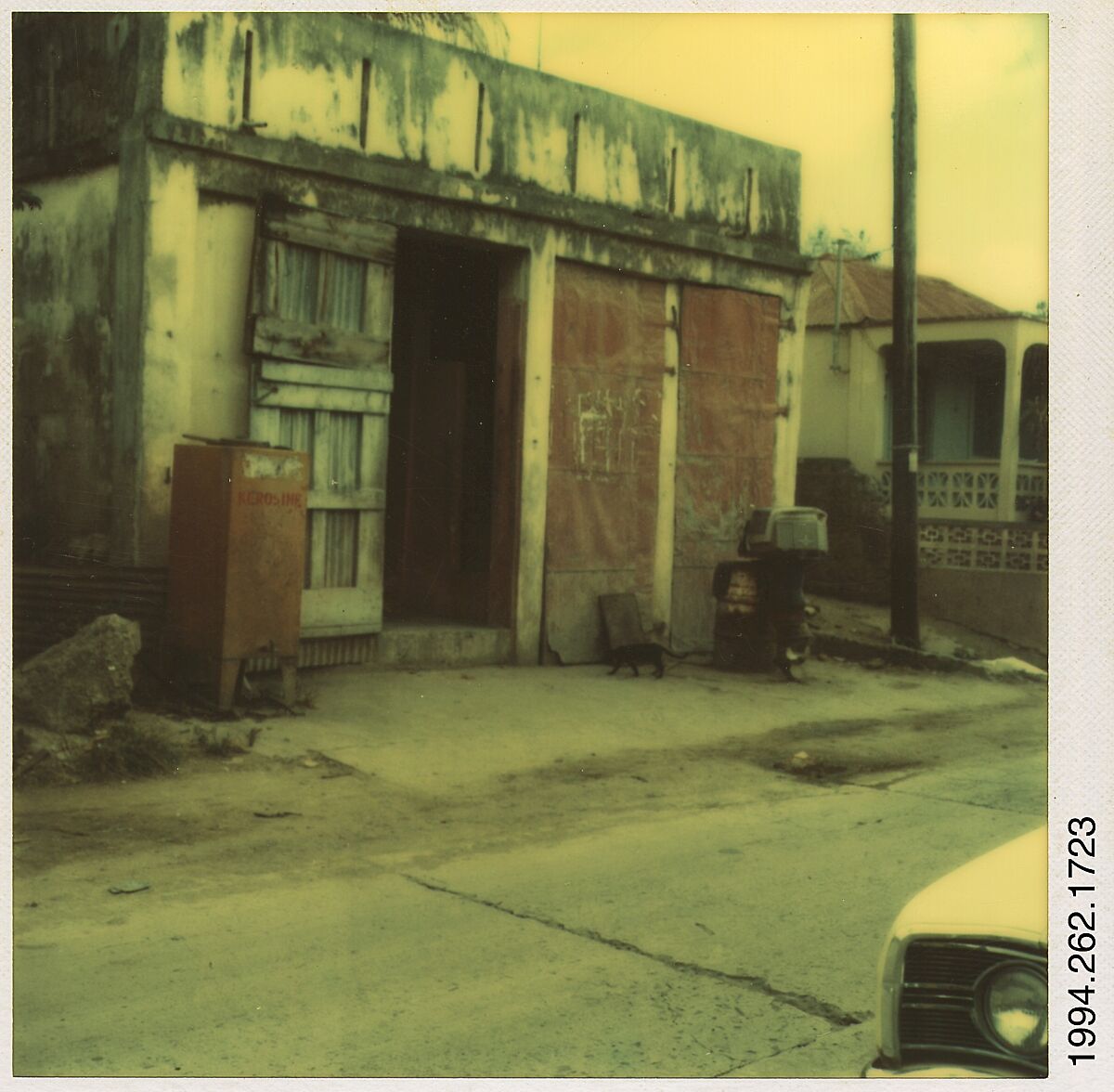 [Roadside Shack, Marigot, St. Martin's, French West Indies], Walker Evans (American, St. Louis, Missouri 1903–1975 New Haven, Connecticut), Instant internal dye diffusion transfer print (Polaroid SX-70) 