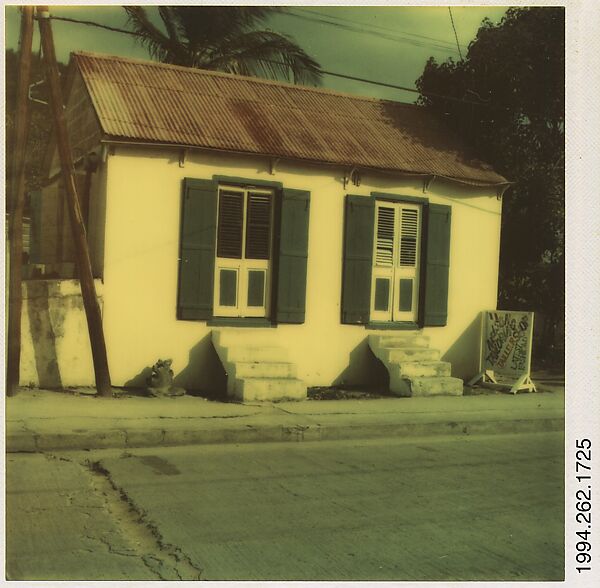 [Tailor's Shop, Marigot, St. Martin's, French West Indies], Walker Evans (American, St. Louis, Missouri 1903–1975 New Haven, Connecticut), Instant internal dye diffusion transfer print (Polaroid SX-70) 
