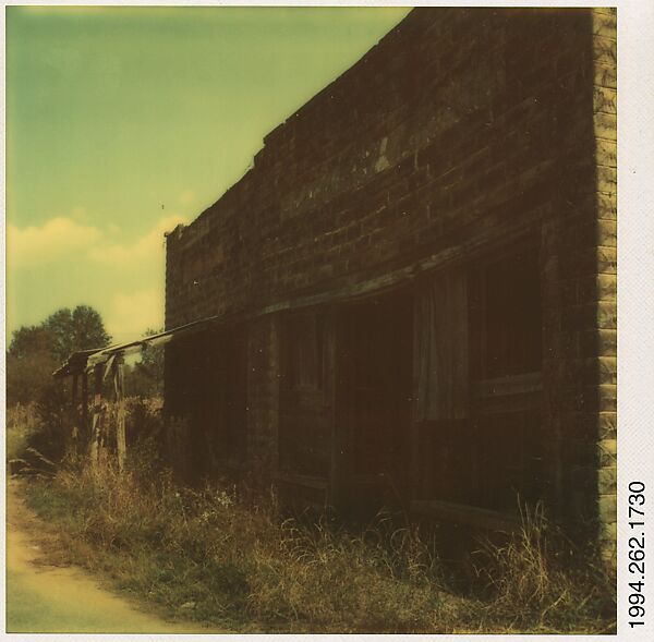 [Storefronts, Advance, Alabama], Walker Evans (American, St. Louis, Missouri 1903–1975 New Haven, Connecticut), Instant internal dye diffusion transfer print (Polaroid SX-70) 