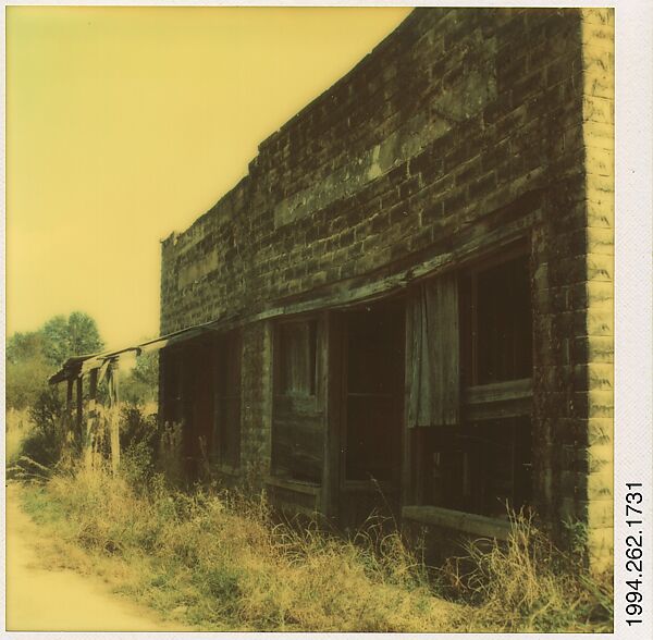 [Storefronts, Advance, Alabama], Walker Evans (American, St. Louis, Missouri 1903–1975 New Haven, Connecticut), Instant internal dye diffusion transfer print (Polaroid SX-70) 