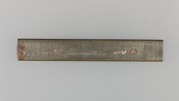Knife Handle (Kozuka), Copper-silver alloy (shibuichi), copper-gold alloy (shakudō), gold, Japanese