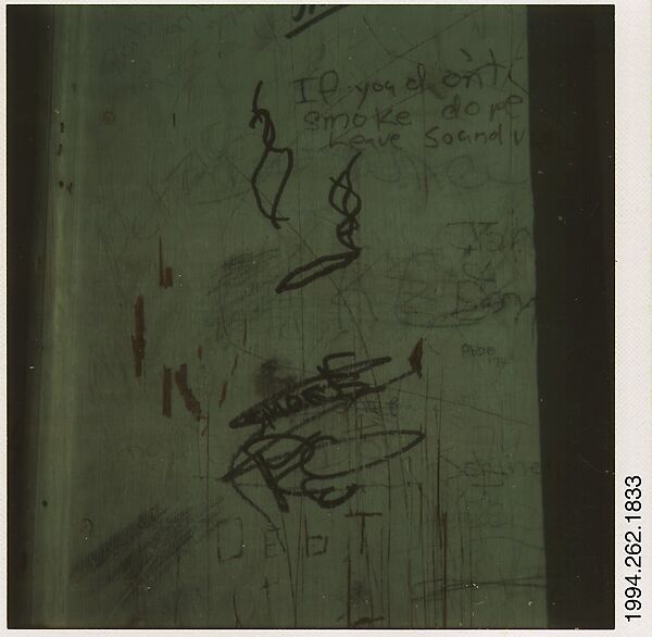 [Graffiti], Walker Evans (American, St. Louis, Missouri 1903–1975 New Haven, Connecticut), Instant internal dye diffusion transfer print (Polaroid SX-70) 