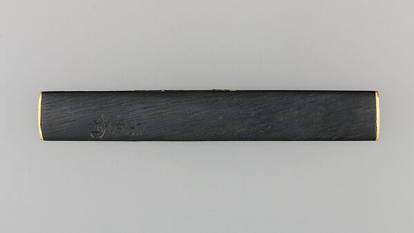 Knife Handle (Kozuka), Copper-gold alloy (shakudō), gold, silver, Japanese