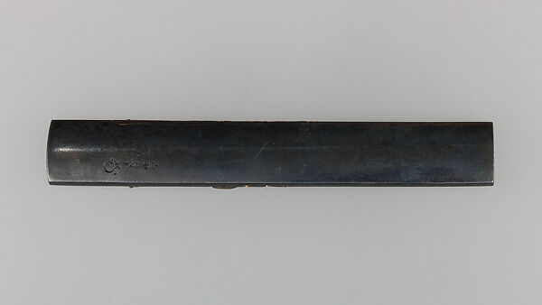 Knife Handle (Kozuka), Copper-gold alloy (shakudō), gold, silver, Japanese