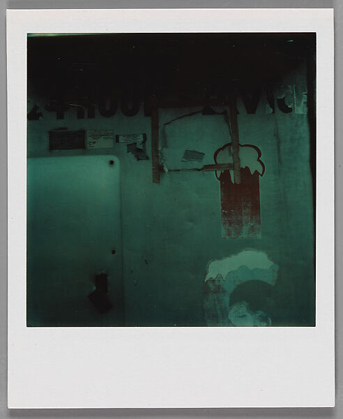 [Detail of Ice Truck], Walker Evans (American, St. Louis, Missouri 1903–1975 New Haven, Connecticut), Instant internal dye diffusion transfer print (Polaroid SX-70) 