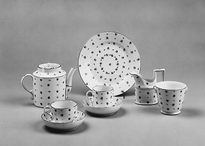 Cup and Saucer, Porcelain, French, possibly