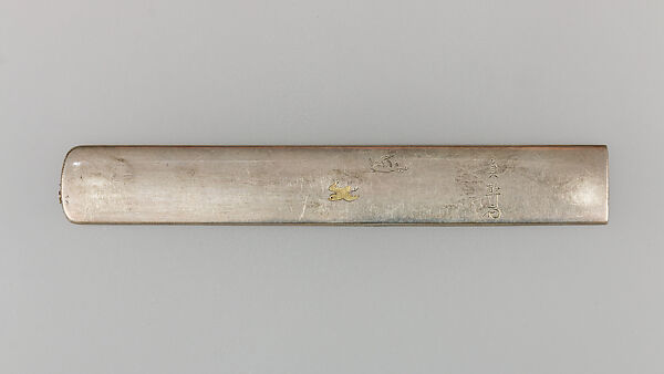 Knife Handle (Kozuka), Silver, gold, copper, copper-gold alloy (shakudō), Japanese