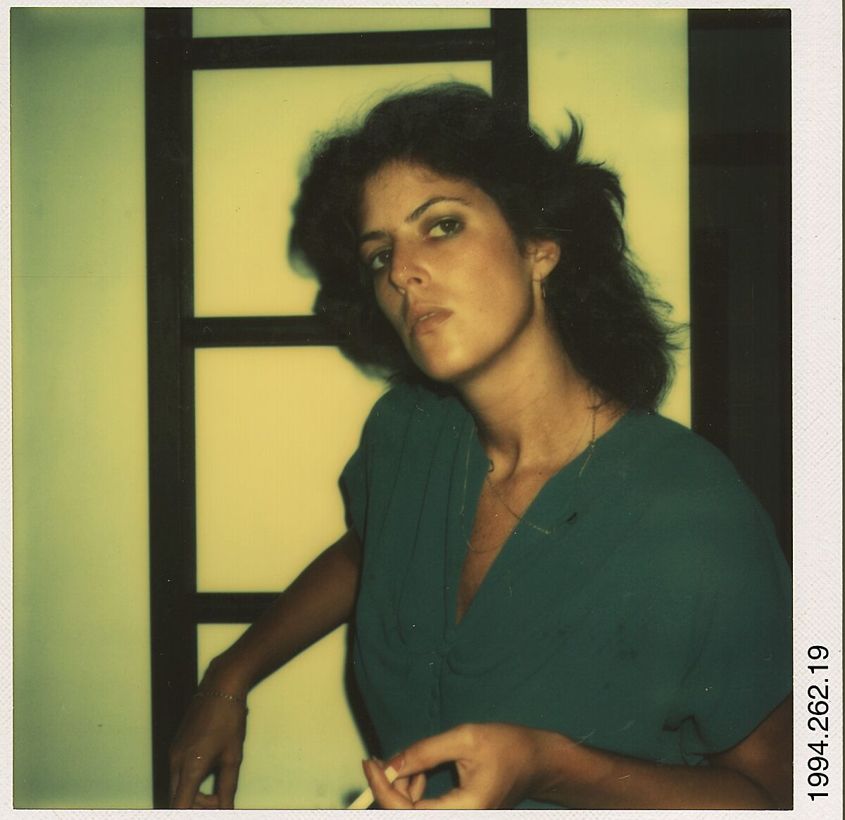 [Ricki Hudeas, Old Lyme, Connecticut], Walker Evans (American, St. Louis, Missouri 1903–1975 New Haven, Connecticut), Instant internal dye diffusion transfer print (Polaroid SX-70) 