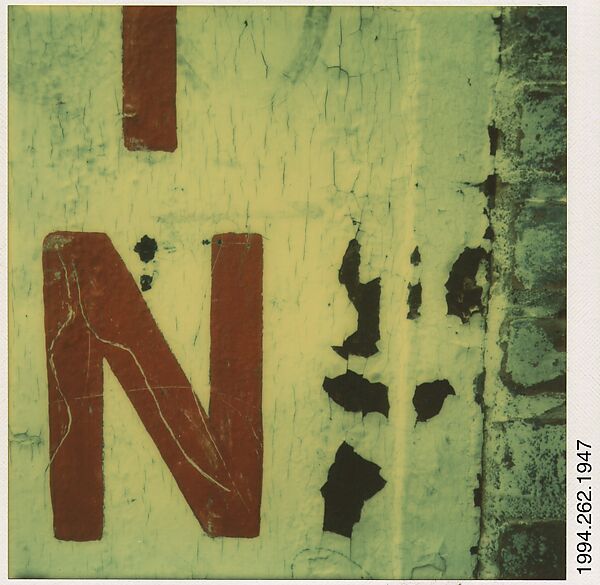 Walker Evans [Sign "IN"] The Metropolitan Museum of Art