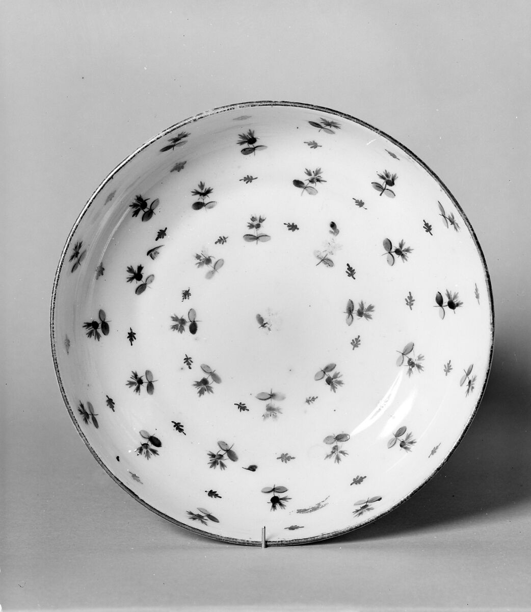 Cup and Saucer, Porcelain, French, possibly