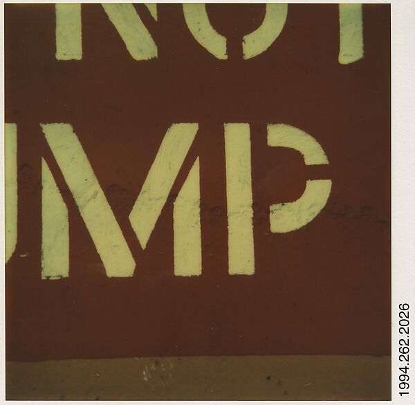 Walker Evans - [Detail of Stencilled Lettering on Yellow Railroad Car ...