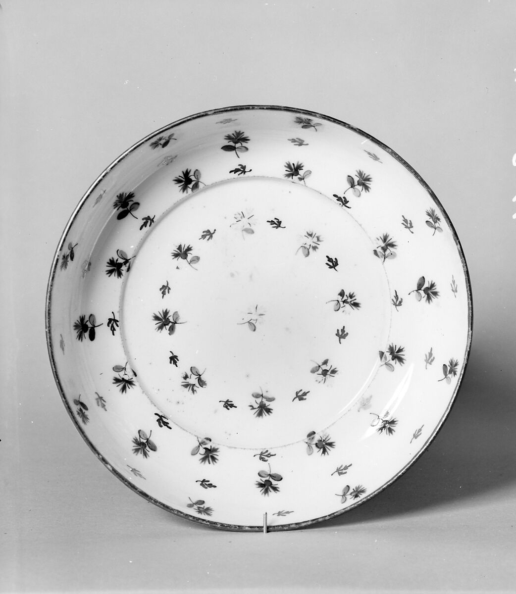 Cup and Saucer, Porcelain, French, possibly