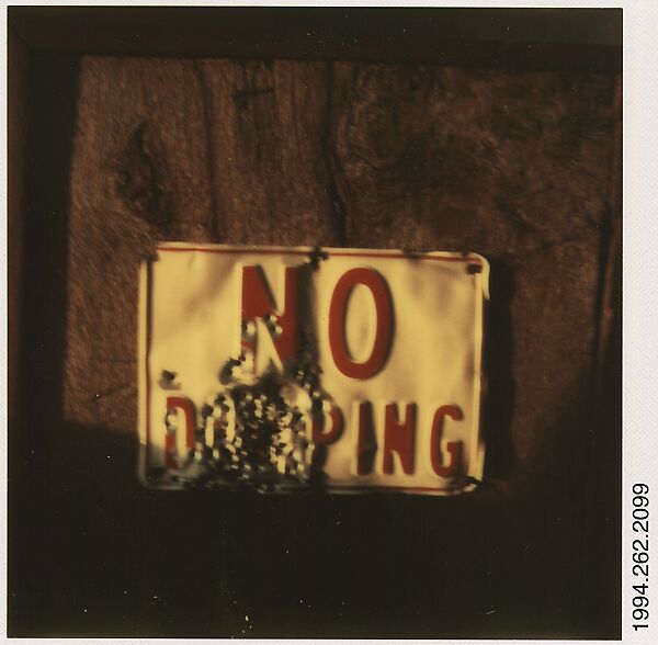 Walker Evans [Framed Sign "No Dumping"] The Metropolitan Museum of Art