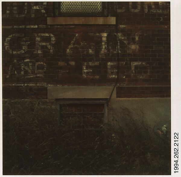 [Sign: "GRAIN AND FEED"], Walker Evans (American, St. Louis, Missouri 1903–1975 New Haven, Connecticut), Instant internal dye diffusion transfer print (Polaroid SX-70) 