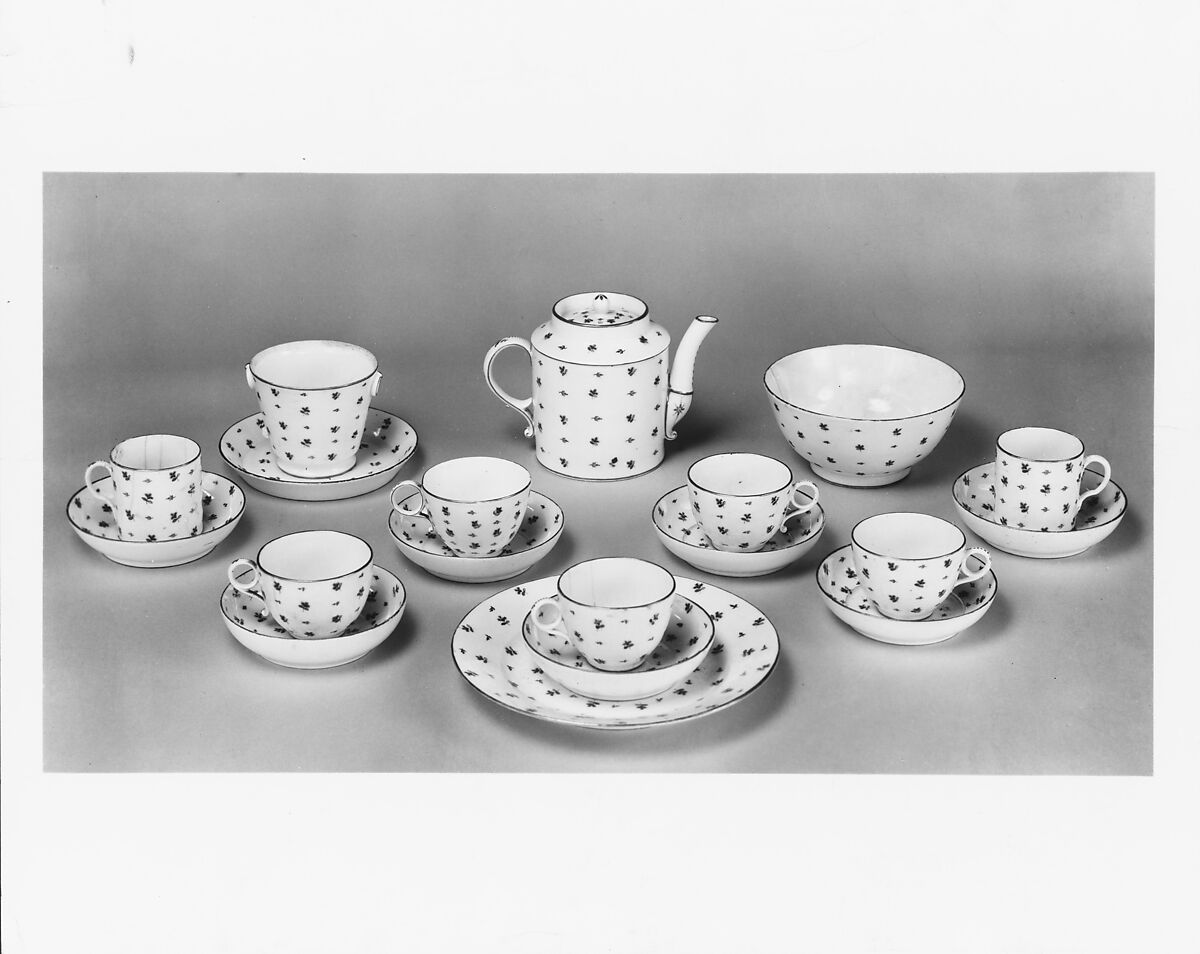 Cup and Saucer, Porcelain, French, possibly