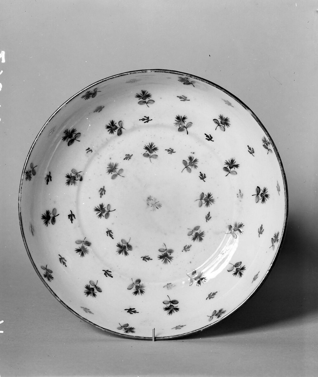 Cup and Saucer, Porcelain, French, possibly