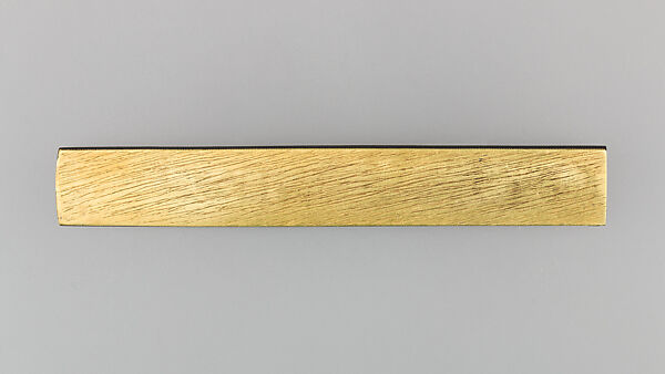 Knife Handle (Kozuka), Copper-gold alloy (shakudō), gold, coral, Japanese