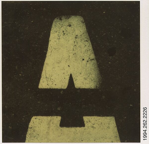 Walker Evans - [Detail of Street Lettering: 