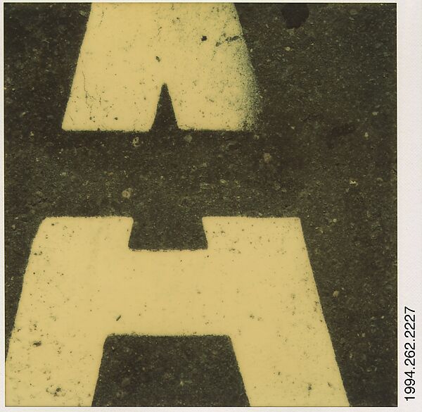 Walker Evans - [Detail of Street Lettering: 