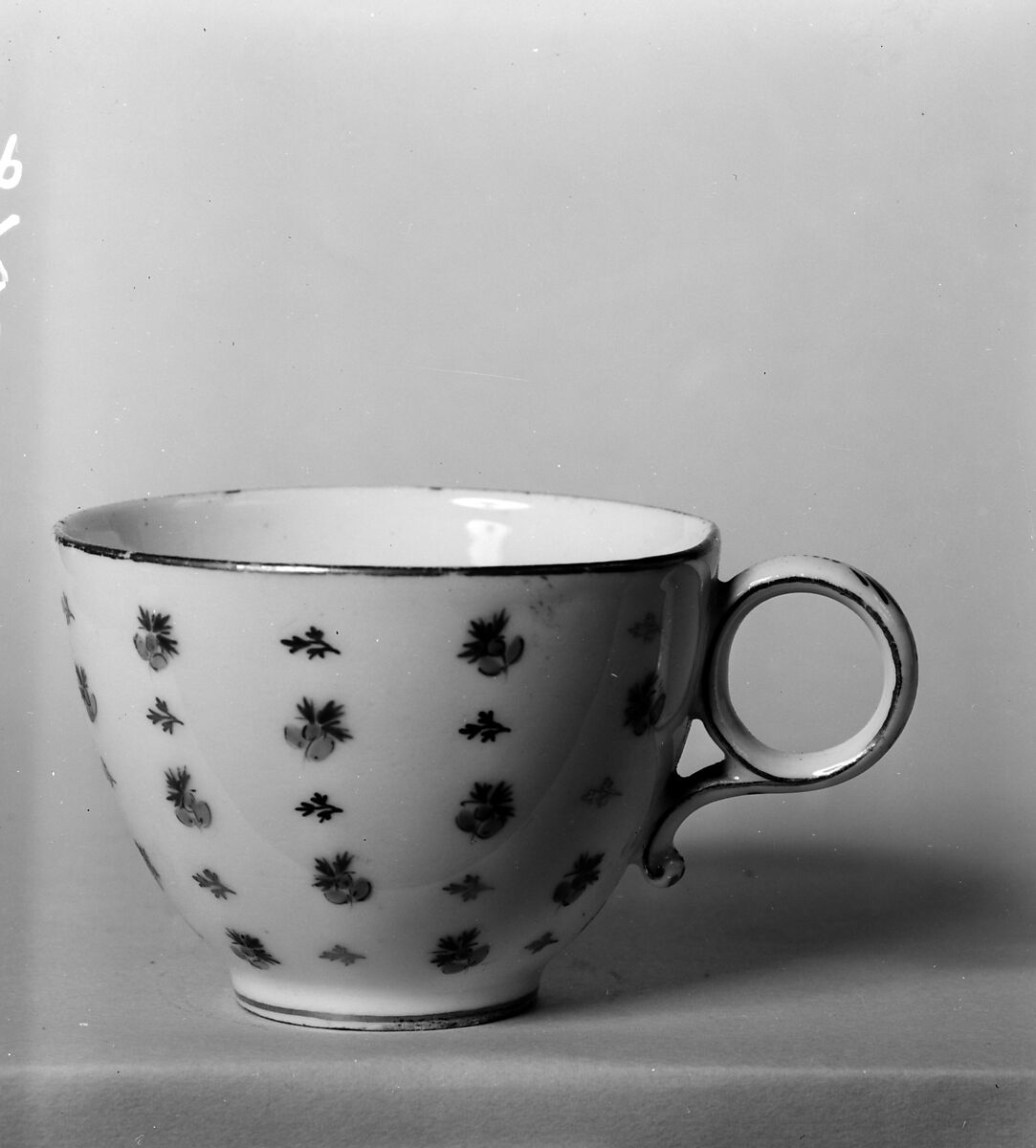 Cup and Saucer, Porcelain, French, possibly 