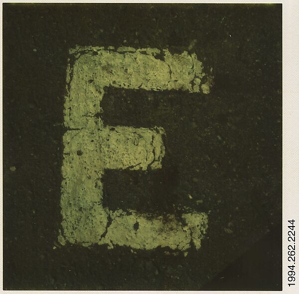 Walker Evans - [Detail of Street Lettering: 