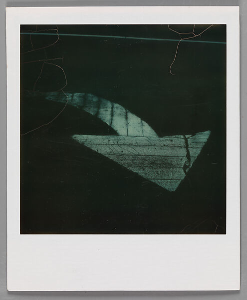 [Street Arrow], Walker Evans (American, St. Louis, Missouri 1903–1975 New Haven, Connecticut), Instant internal dye diffusion transfer print (Polaroid SX-70) 