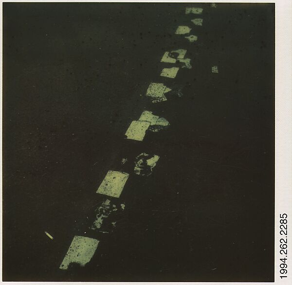 [Lane Divider], Walker Evans (American, St. Louis, Missouri 1903–1975 New Haven, Connecticut), Instant internal dye diffusion transfer print (Polaroid SX-70) 