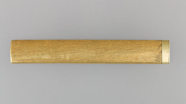 Knife Handle (Kozuka), Wood (ebony), gold, enameled cloisonné (shippō), silver, Japanese