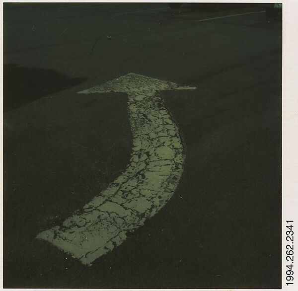 [Street Arrow], Walker Evans (American, St. Louis, Missouri 1903–1975 New Haven, Connecticut), Instant internal dye diffusion transfer print (Polaroid SX-70) 