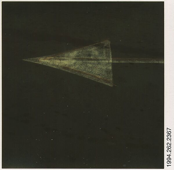 [Street Arrow], Walker Evans (American, St. Louis, Missouri 1903–1975 New Haven, Connecticut), Instant internal dye diffusion transfer print (Polaroid SX-70) 