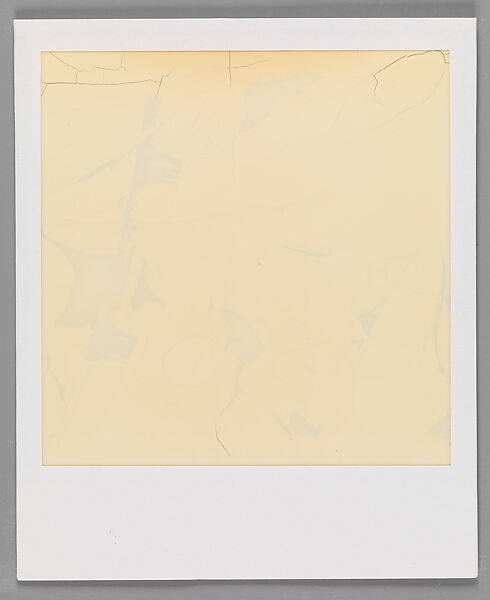 [Exposure Error: Yellow], Walker Evans (American, St. Louis, Missouri 1903–1975 New Haven, Connecticut), Instant internal dye diffusion transfer print (Polaroid SX-70) 