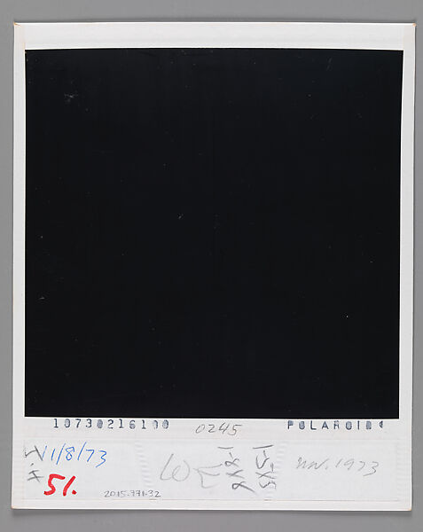 [Connie Ives], Walker Evans (American, St. Louis, Missouri 1903–1975 New Haven, Connecticut), Instant internal dye diffusion transfer print (Polaroid SX-70)
