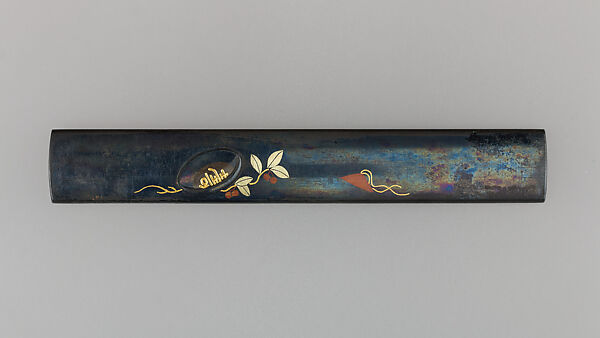 Knife Handle (Kozuka), Copper-gold alloy (shakudō), copper, gold, copper-silver alloy (shibuichi), Japanese
