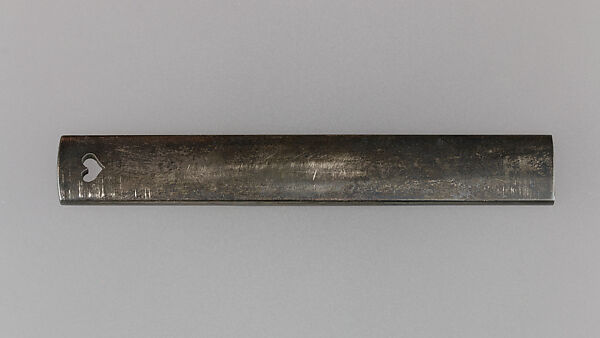 Knife Handle (Kozuka), Silver, gold, Japanese