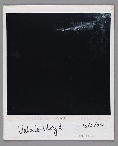 [Valerie Lloyd], Walker Evans (American, St. Louis, Missouri 1903–1975 New Haven, Connecticut), Instant internal dye diffusion transfer print (Polaroid SX-70)