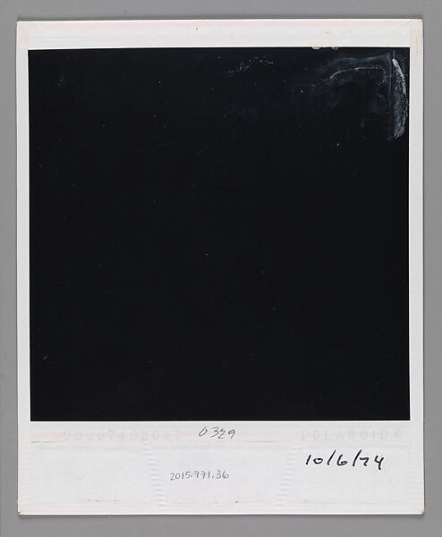 [Valerie Lloyd], Walker Evans (American, St. Louis, Missouri 1903–1975 New Haven, Connecticut), Instant internal dye diffusion transfer print (Polaroid SX-70)