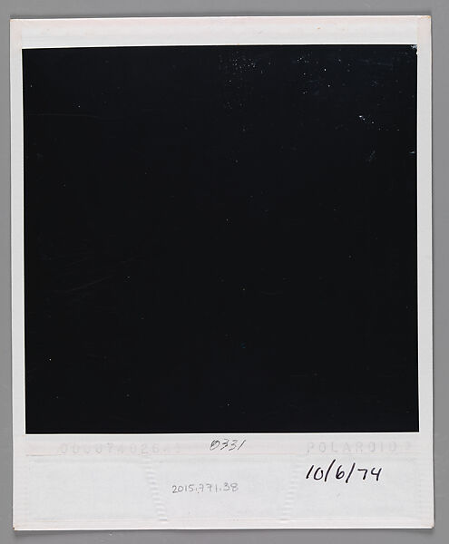 [Valerie Lloyd], Walker Evans (American, St. Louis, Missouri 1903–1975 New Haven, Connecticut), Instant internal dye diffusion transfer print (Polaroid SX-70)