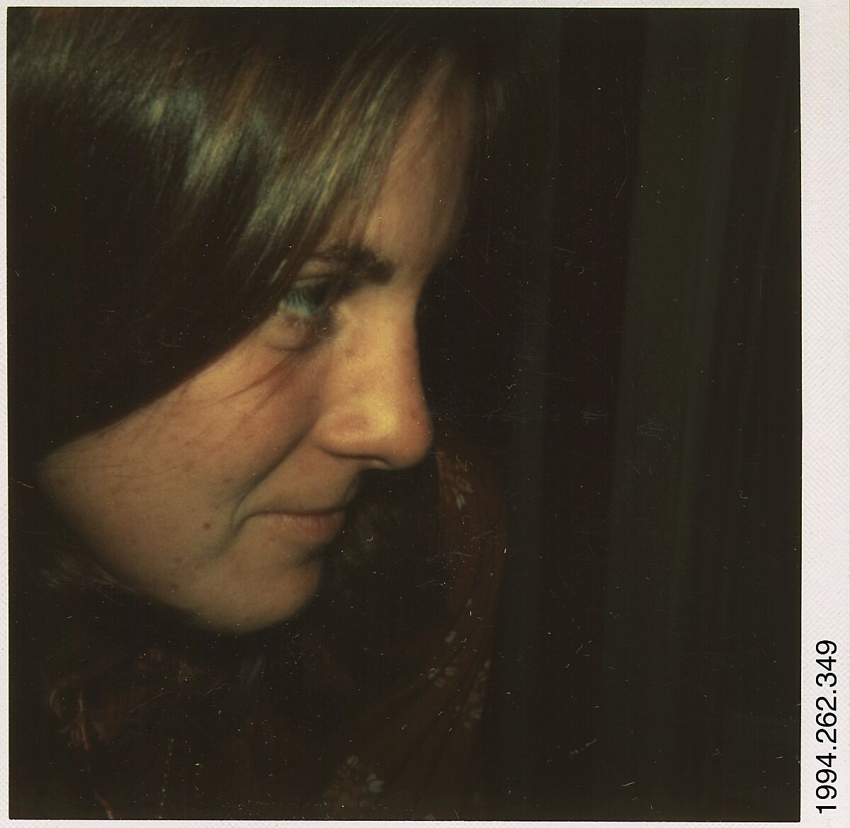 [Joan Sottnick], Walker Evans (American, St. Louis, Missouri 1903–1975 New Haven, Connecticut), Instant internal dye diffusion transfer print (Polaroid SX-70) 