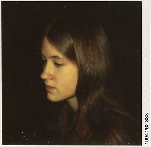 [Joan Stiles, Oberlin College], Walker Evans (American, St. Louis, Missouri 1903–1975 New Haven, Connecticut), Instant internal dye diffusion transfer print (Polaroid SX-70) 