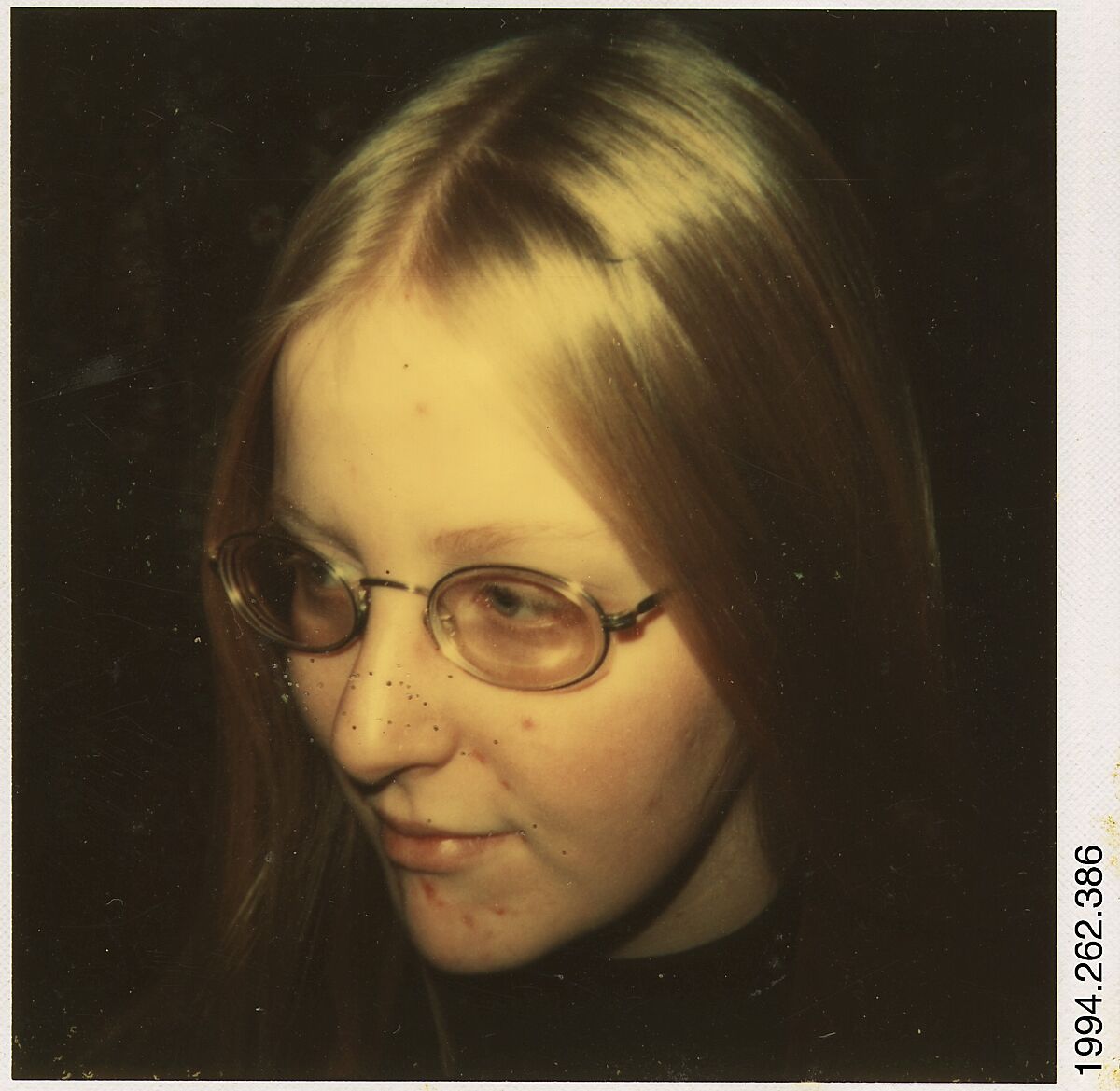 [Alison Kay Adams, Oberlin College], Walker Evans (American, St. Louis, Missouri 1903–1975 New Haven, Connecticut), Instant internal dye diffusion transfer print (Polaroid SX-70) 