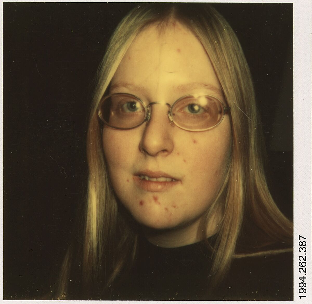 [Alison Kay Adams, Oberlin College], Walker Evans (American, St. Louis, Missouri 1903–1975 New Haven, Connecticut), Instant internal dye diffusion transfer print (Polaroid SX-70) 