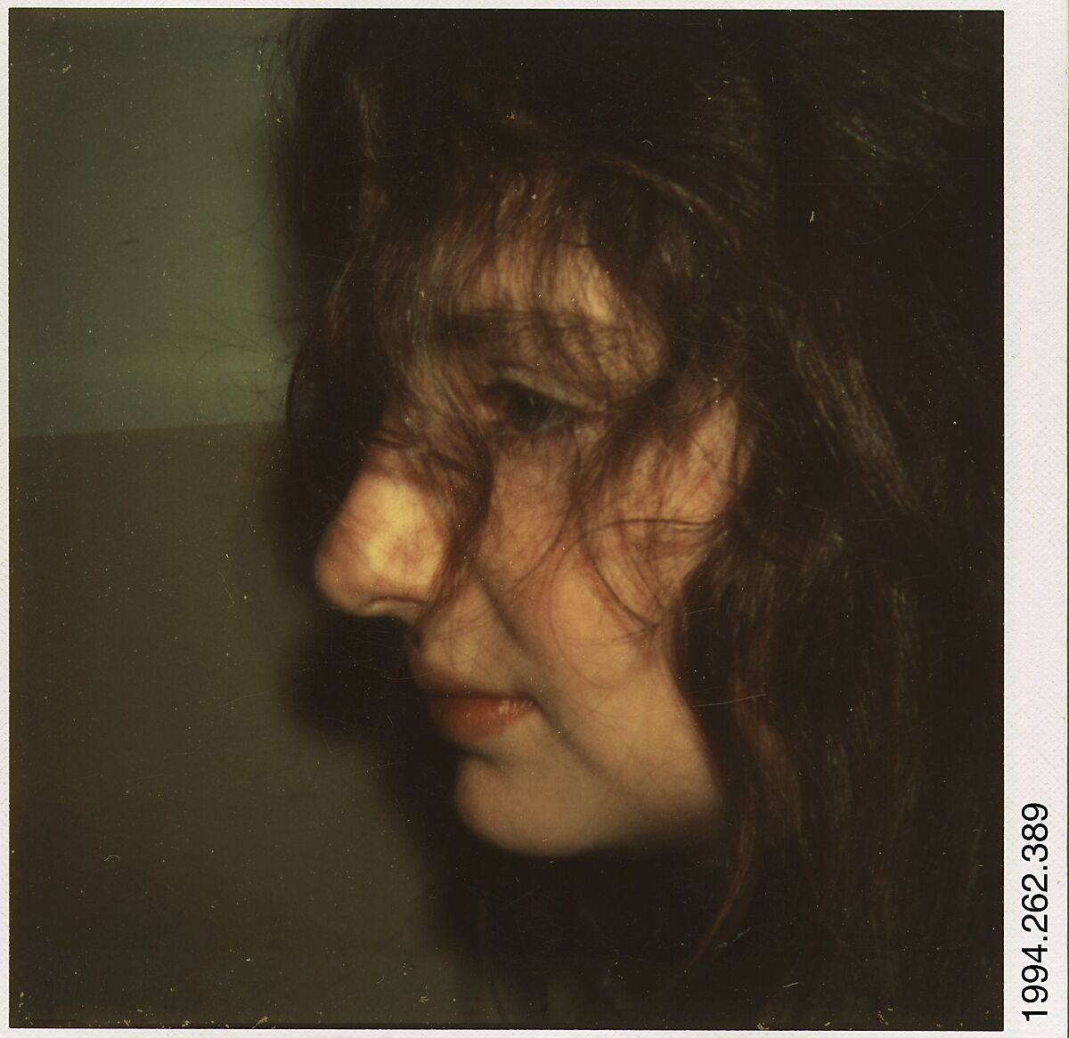 [Carla Steiger, Oberlin, Ohio], Walker Evans (American, St. Louis, Missouri 1903–1975 New Haven, Connecticut), Instant internal dye diffusion transfer print (Polaroid SX-70) 