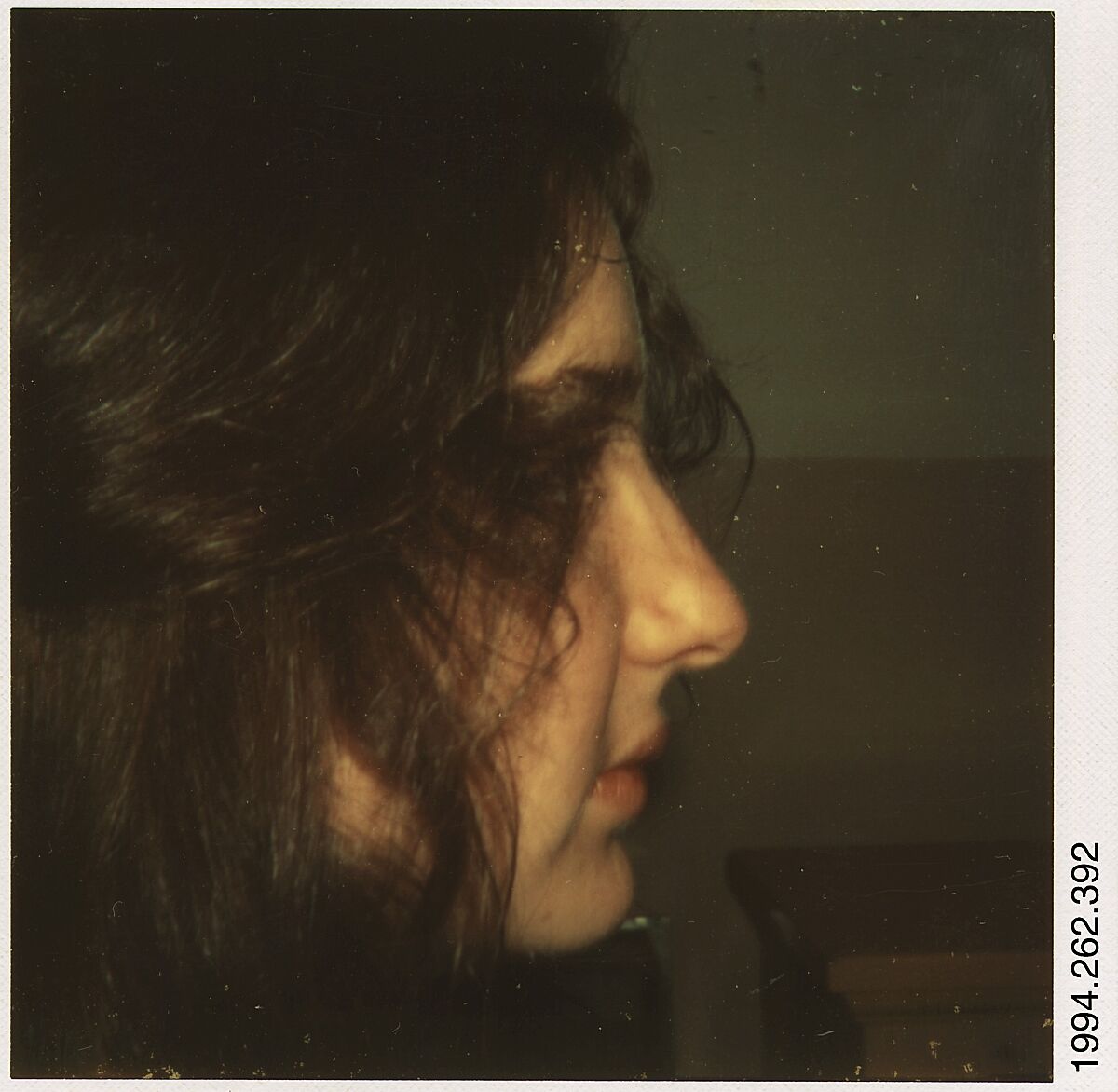 [Carla Steiger, Oberlin, Ohio], Walker Evans (American, St. Louis, Missouri 1903–1975 New Haven, Connecticut), Instant internal dye diffusion transfer print (Polaroid SX-70) 