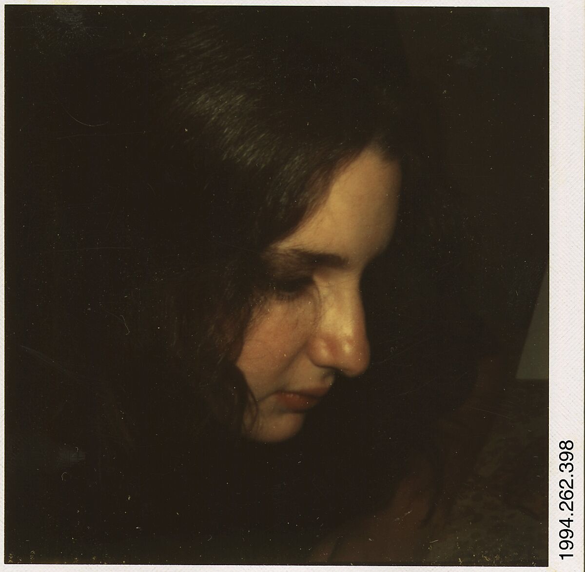 [Carla Steiger, Oberlin, Ohio], Walker Evans (American, St. Louis, Missouri 1903–1975 New Haven, Connecticut), Instant internal dye diffusion transfer print (Polaroid SX-70) 