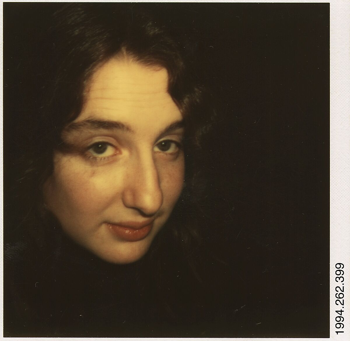 [Carla Steiger, Oberlin, Ohio], Walker Evans (American, St. Louis, Missouri 1903–1975 New Haven, Connecticut), Instant internal dye diffusion transfer print (Polaroid SX-70) 