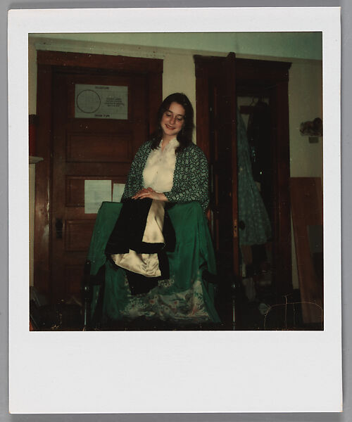 [Carla Steiger in Her Apartment, Oberlin, Ohio], Walker Evans (American, St. Louis, Missouri 1903–1975 New Haven, Connecticut), Instant internal dye diffusion transfer print (Polaroid SX-70) 