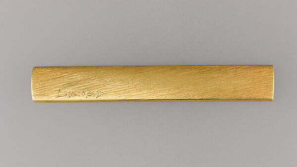 Knife Handle (Kozuka), Copper-gold alloy (shakudō), gold, silver, copper-silver alloy (shibuichi), Japanese